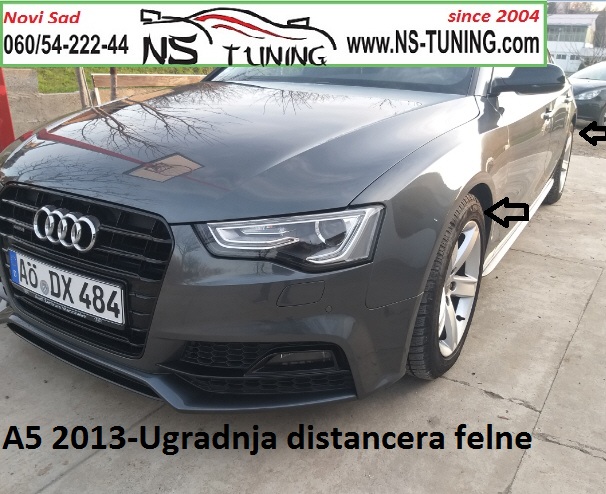 audi a5 2010 2011 2012 2013 2014 2015 godiste distanceri felne 5x112 20mm 15mm duzi sraf 14mm novi sad ns tuning beograd
